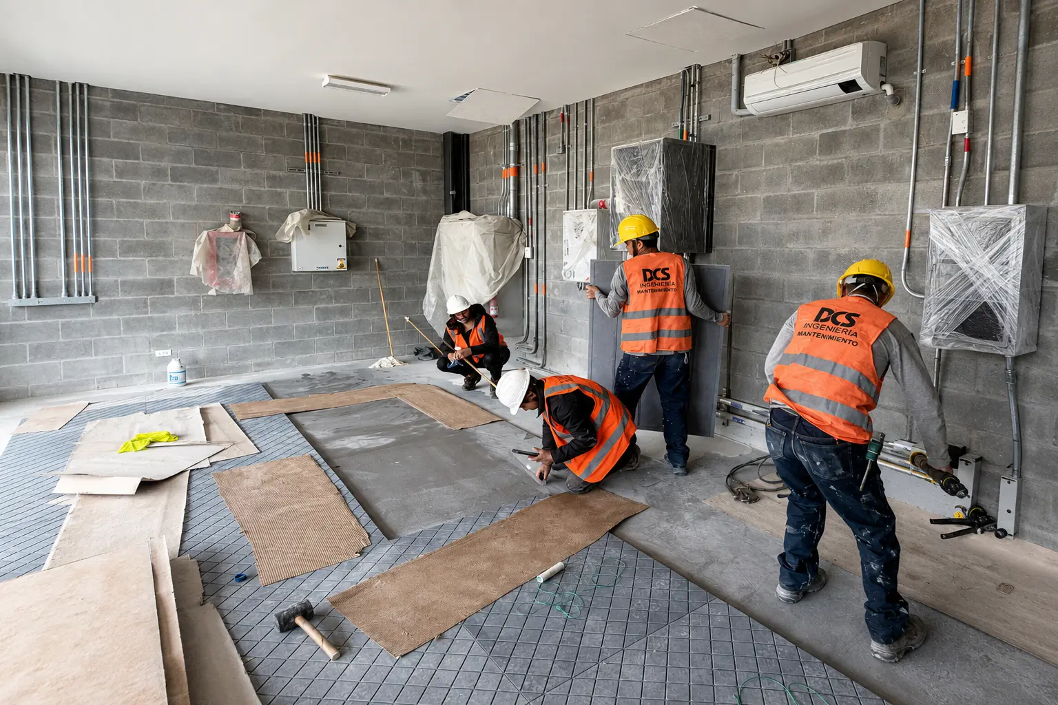Adecuación de espacios interiores — Bogotá, realizado por DCS Ingeniería